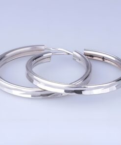 серебряные серьги конго