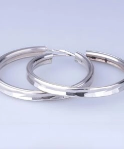 серебряные серьги конго