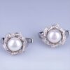серебряные серьги с жемчугом