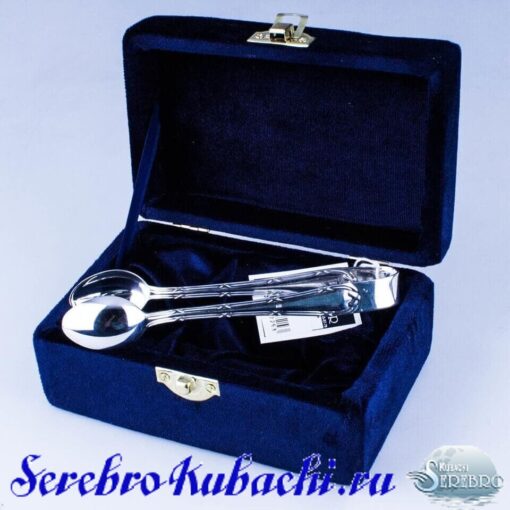 серебряные щипцы для сахара