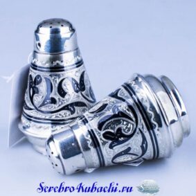 солонка серебряная