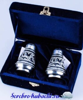 солонка серебряная