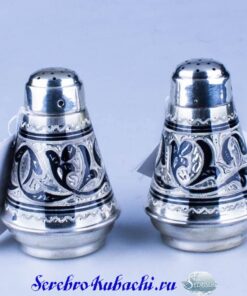 солонка серебряная