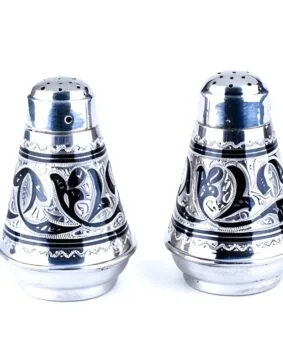 солонка серебряная