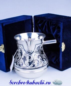 большая серебряная турка