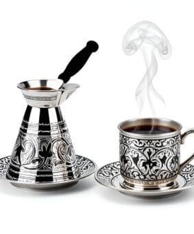 Серебряная турка (джезва) "Кубачи" 1