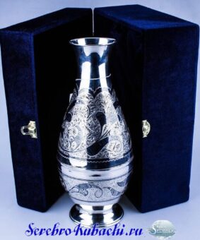 ваза серебряная