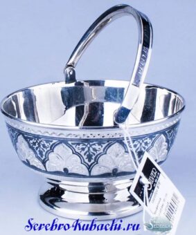 Конфетница серебряная Кубачи 10 конфетница серебряная кубачи