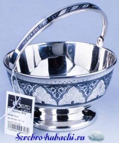 конфетница серебряная кубачи