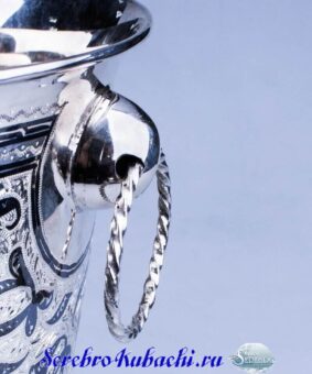 серебряное ведро для шампанского